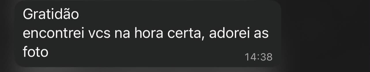 Mensagem real de cliente número 4