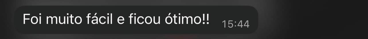 Mensagem real de cliente número 7