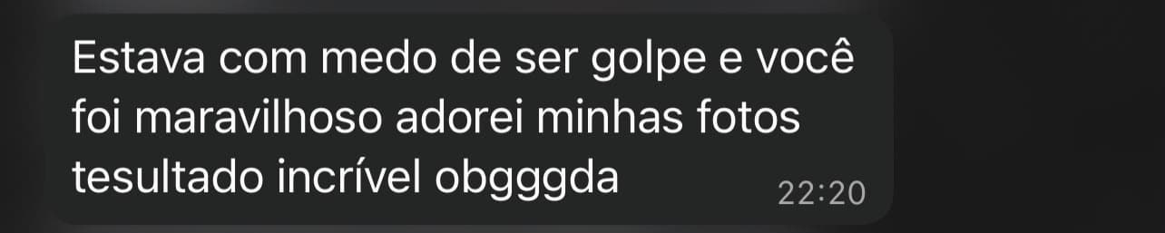 Mensagem real de cliente número 8