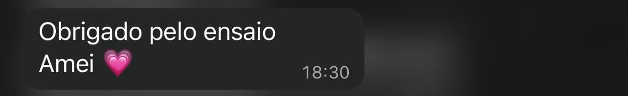 Mensagem real de cliente número 18