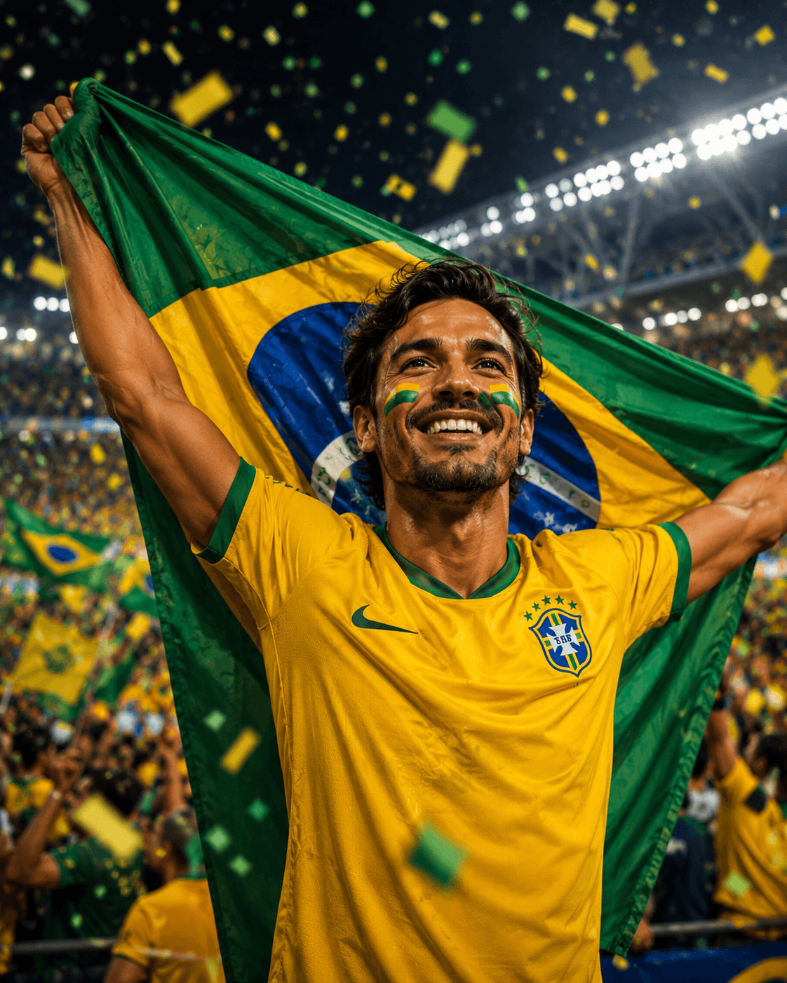 Exemplo da pose Campeão do mundo