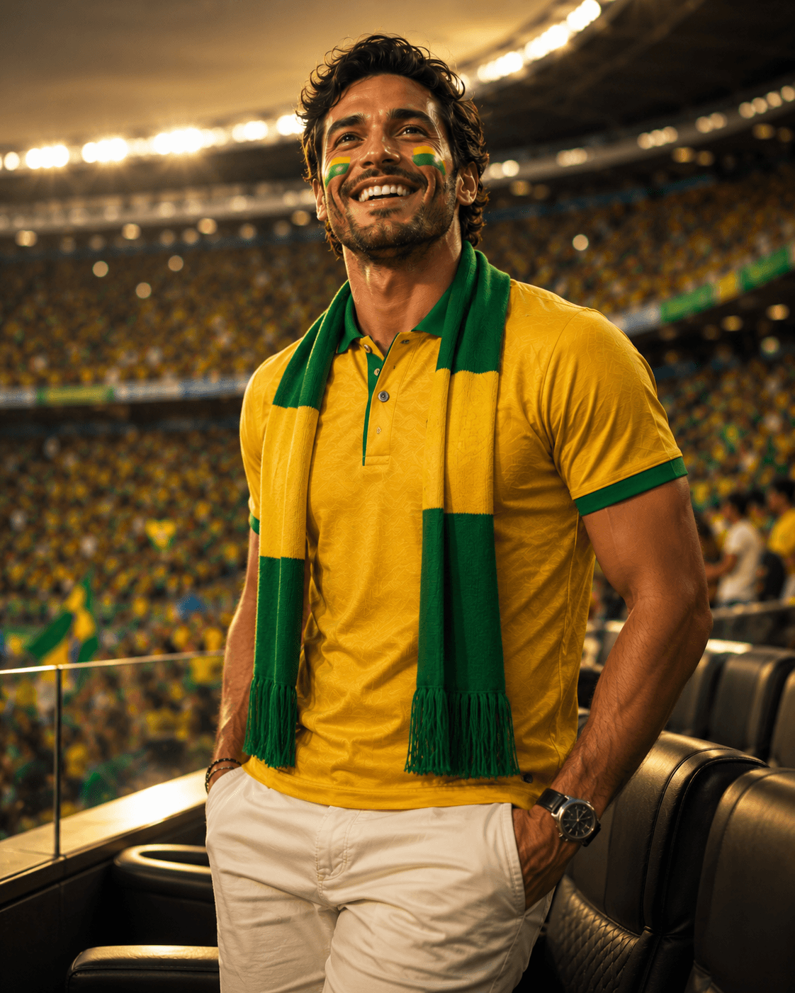 Exemplo da pose Arquibancada premium