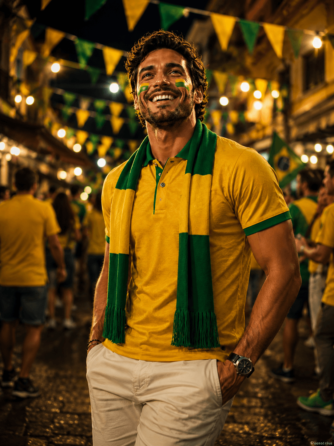 Exemplo da pose Rua em dia de jogo