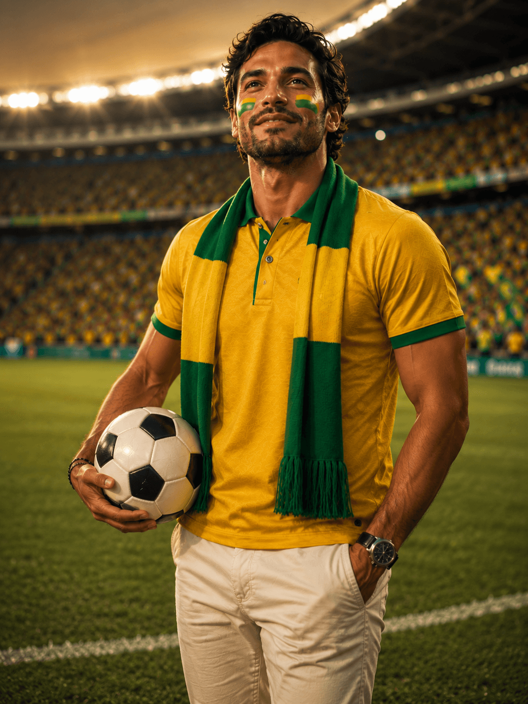 Exemplo da pose Retrato com bola