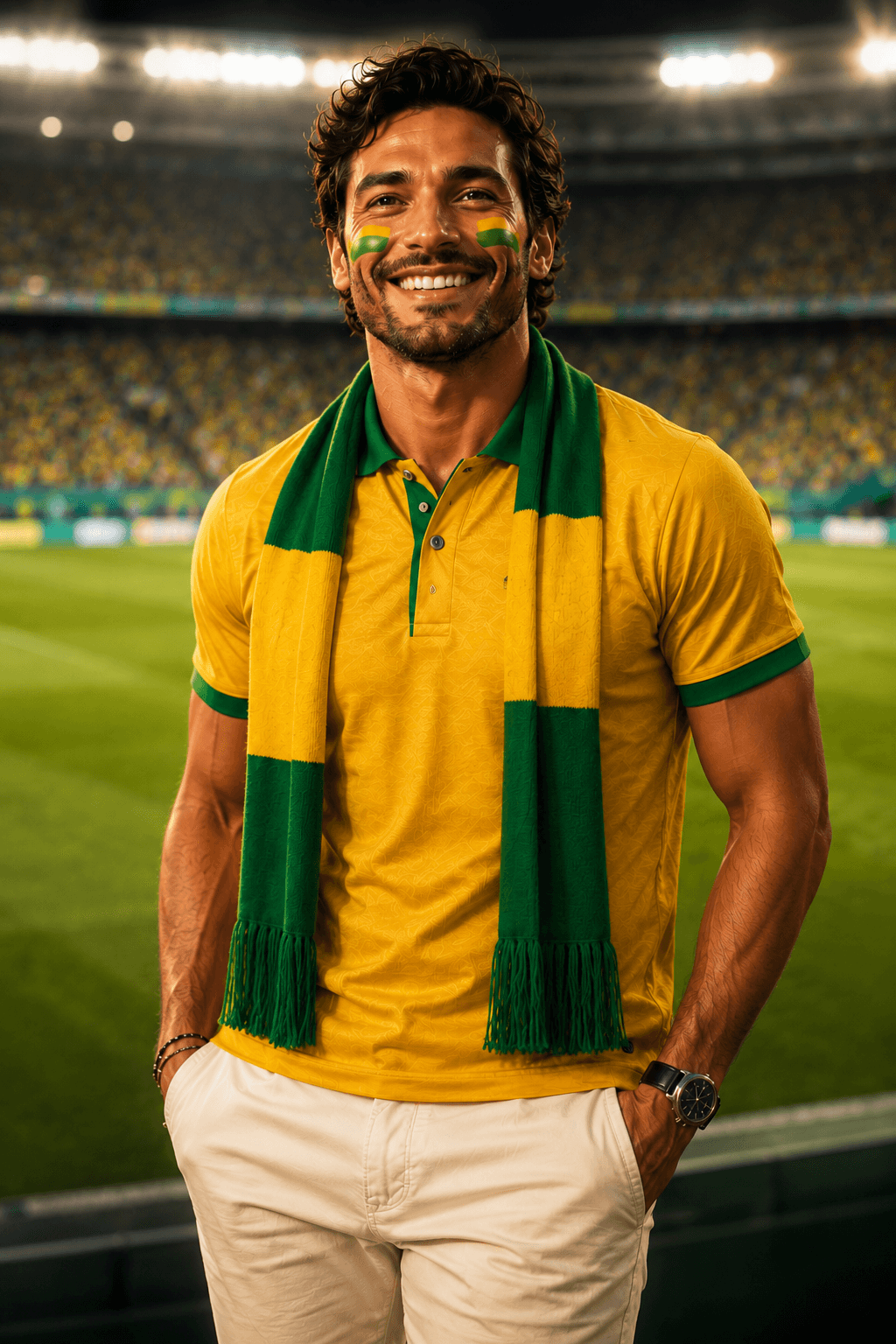 Exemplo da pose Foto oficial de torcedor